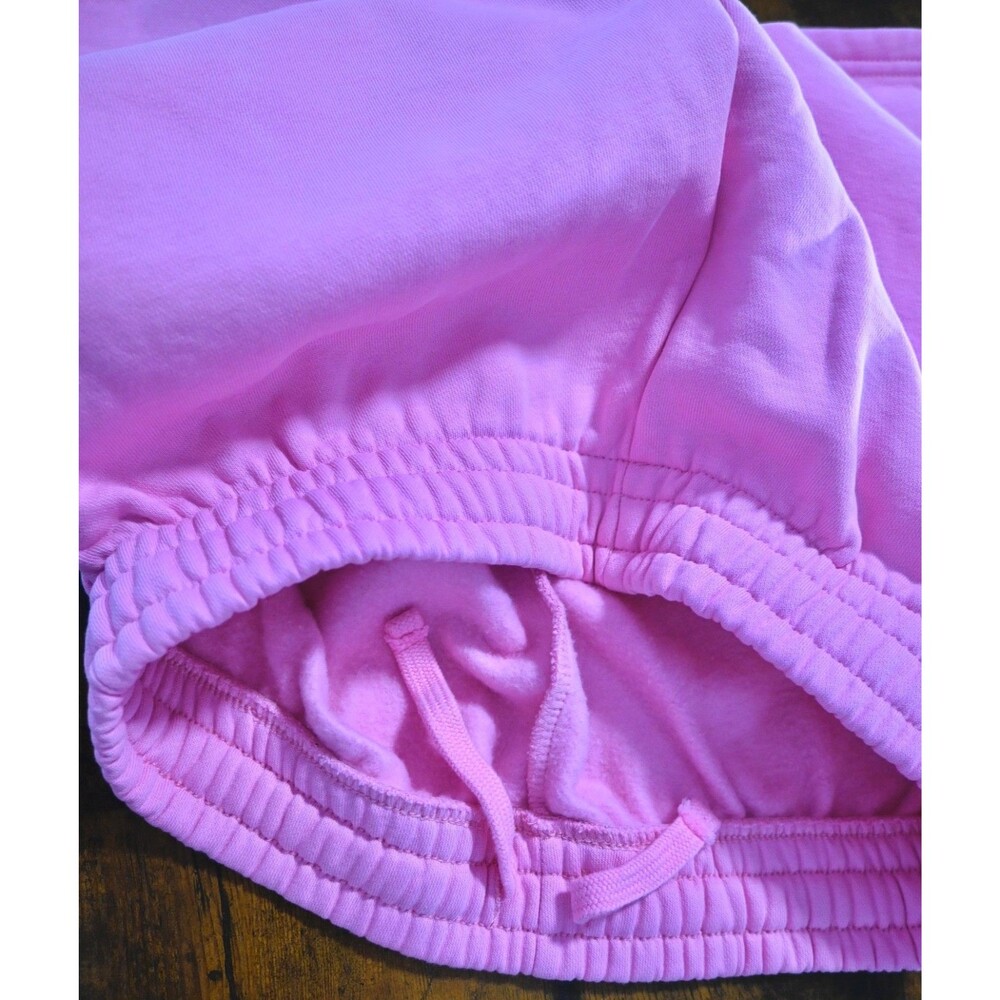 Unlike Humans Pink Sweat Shorts Women’s M Elastic Waist Lounge Casual - Picture 7 of 10